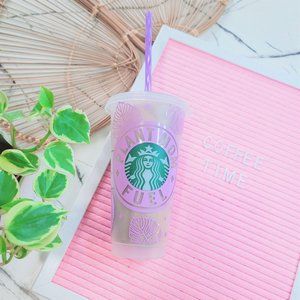 Plant Mom Fuel Starbucks Cold Cup - Fiona (Purple)